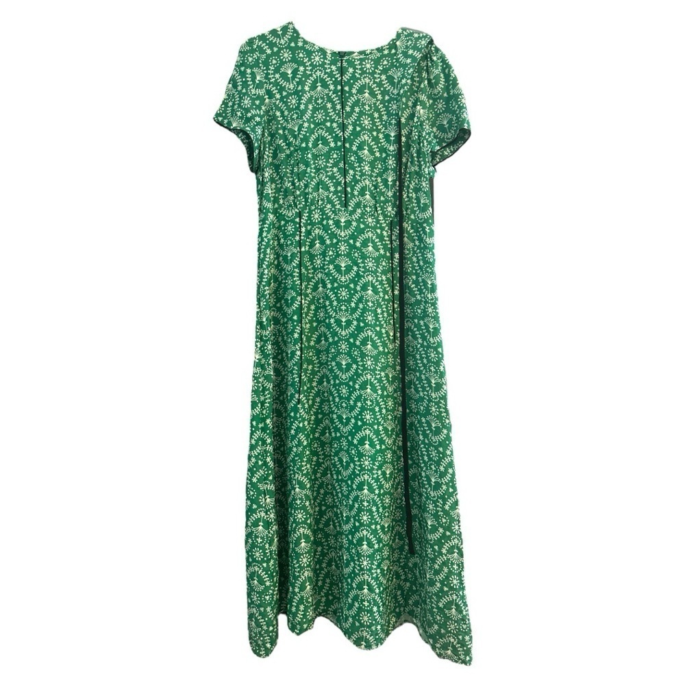 Cefinn Rosie Poplin Midi Dress in Green US Size 12 - Picture 3 of 11
